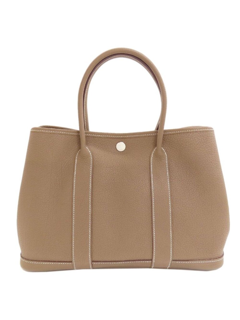 Hermes Garden Party TPM Silver Handbag